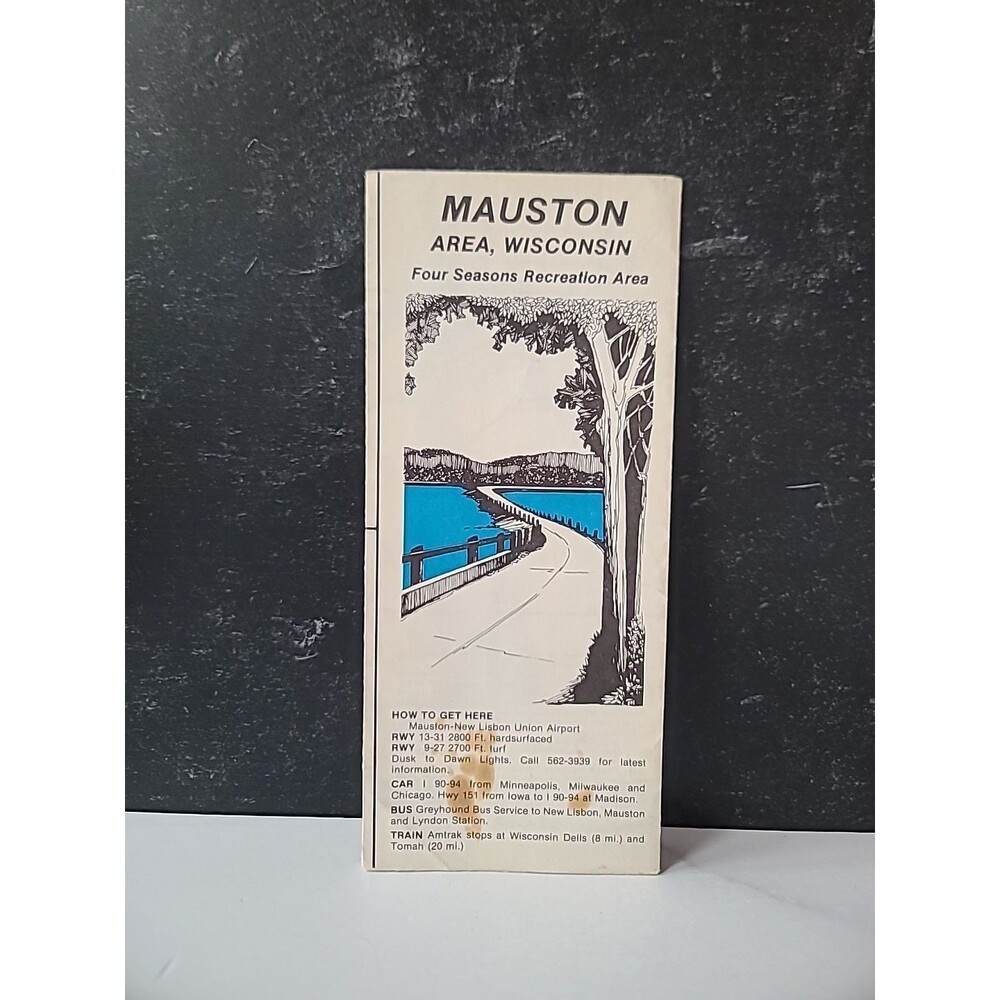 Mauston Area, Wisconsin Tourist Brochure Vintage